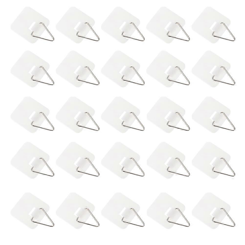 Invisible Plate Holders For Vertical Plate Wall Holders 75 Pcs Construction Heavy-Duty Capacity Easy Installation Modern Style White