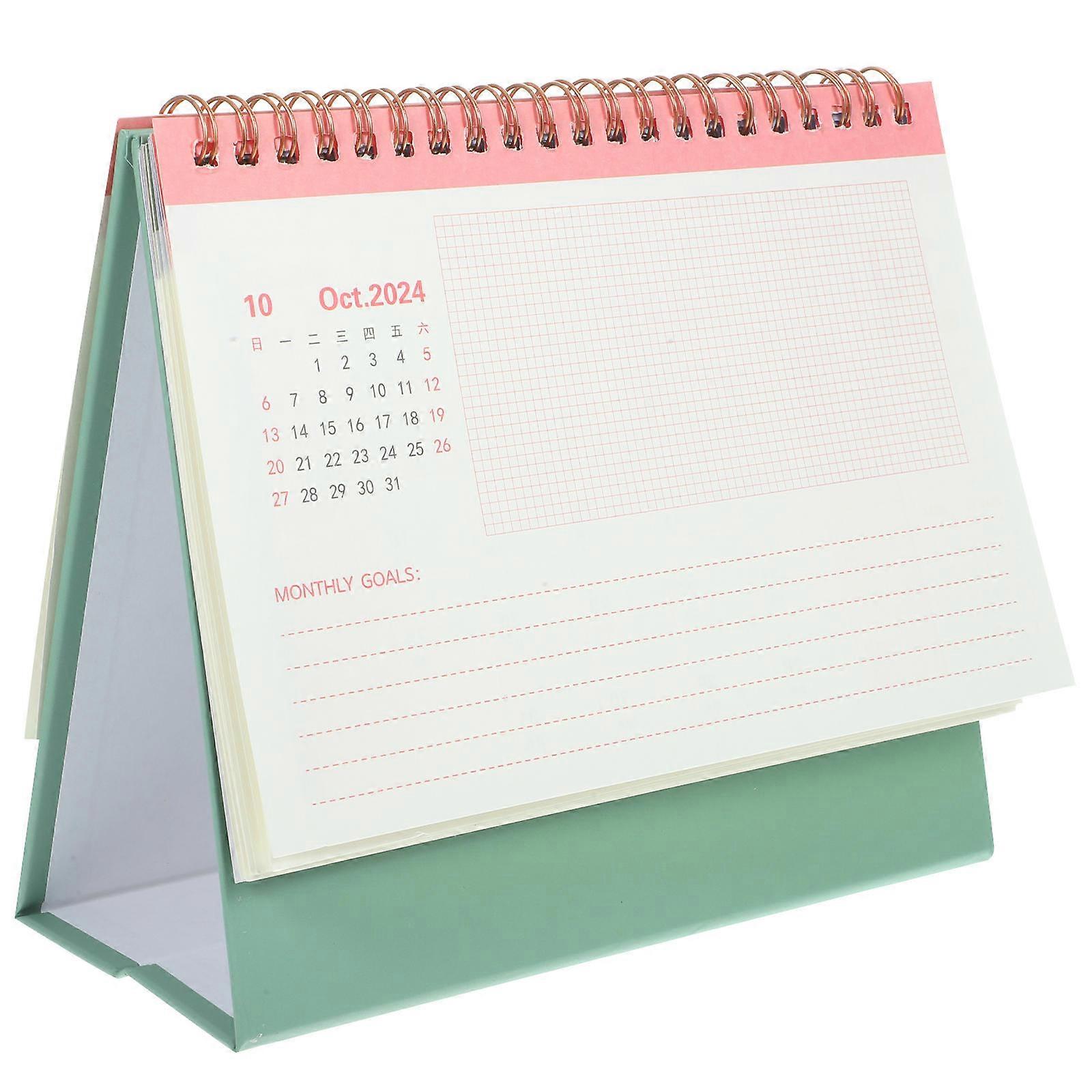 Household Desk Calendar for Daily Use with 2Pcs in