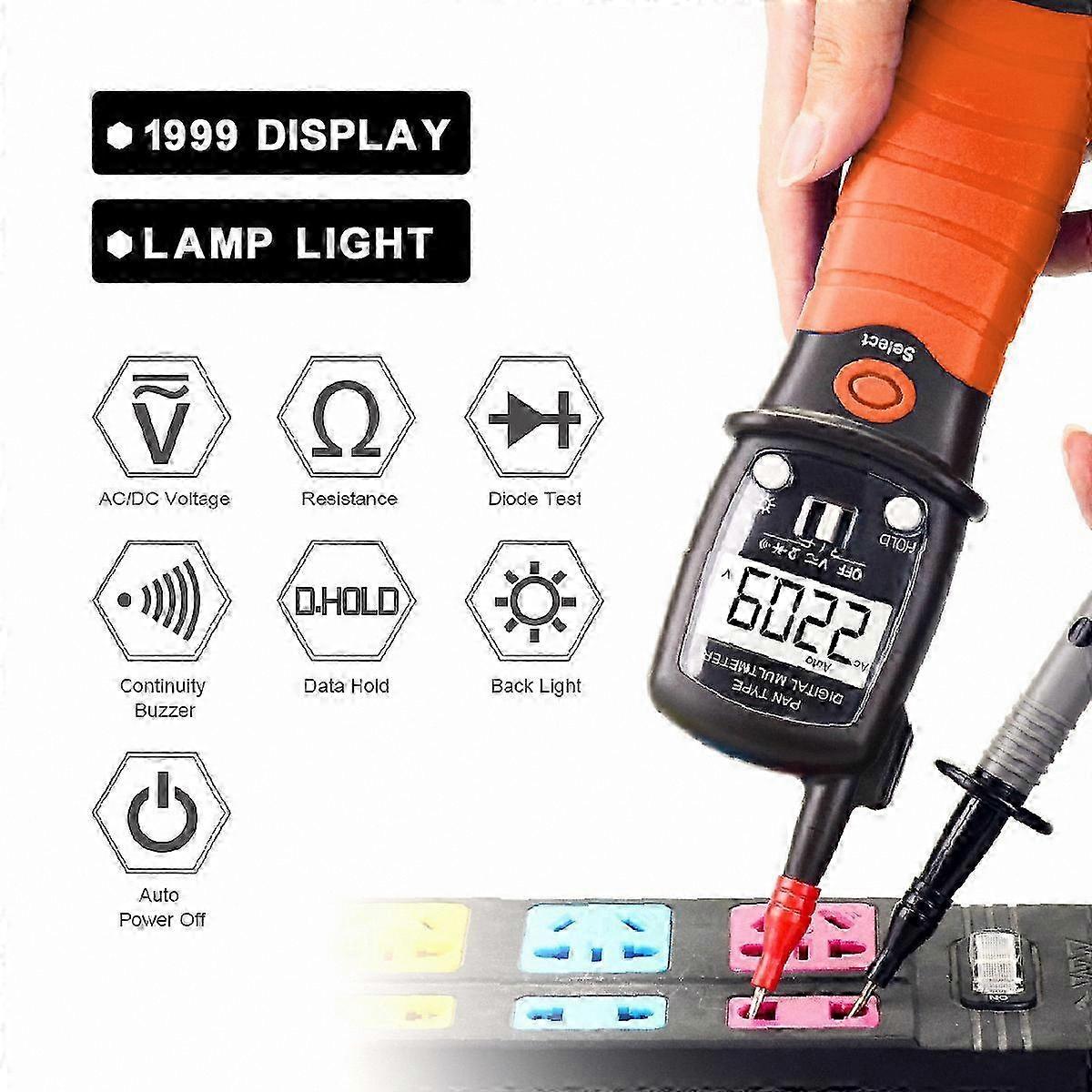 Digital Multimeter with Pen Design for Electrical Testing and Resistance Measurement