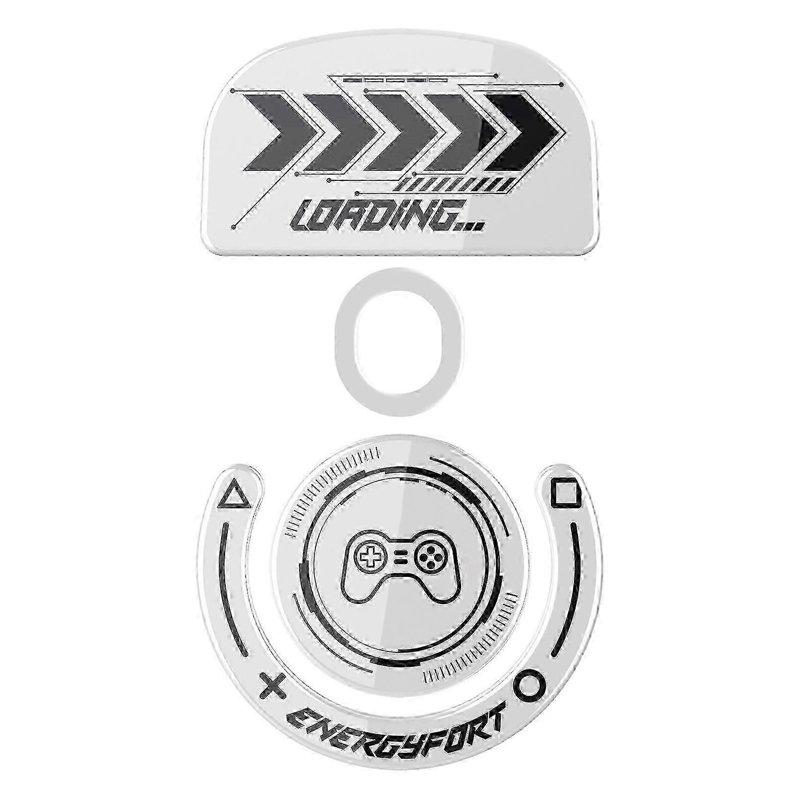 Tempered Glass Mouse Skates Pad For GPW 2 Mouse Glides Feet Enhances Gaming Experience White