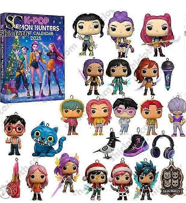2025 Korean Wave Devil Hunter Blakpink Advent Festival Blind Box Χριστουγεννιάτικο δέντρο Διακόσμηση Ακρυλικό μενταγιόν
