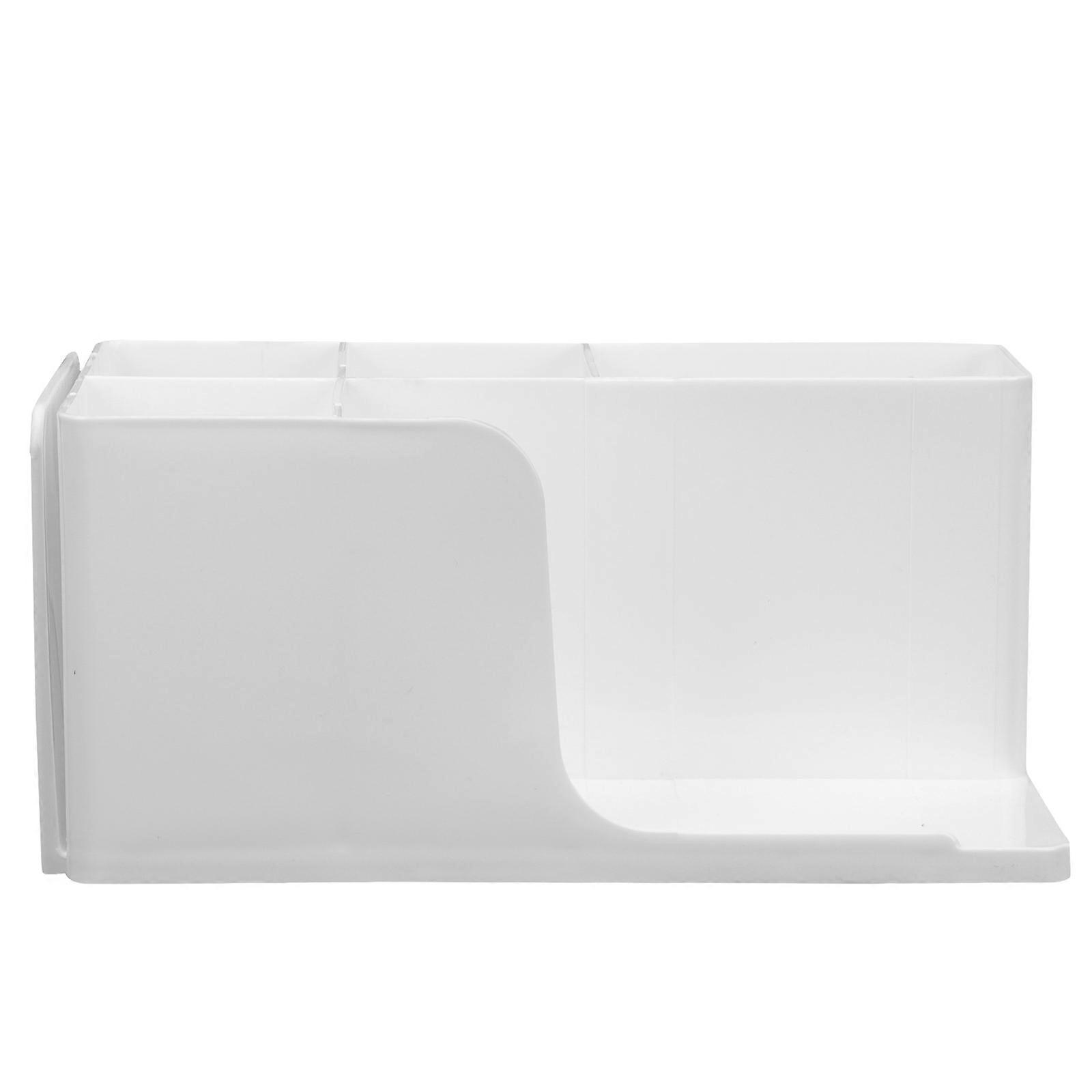 Makeup Storage Box Plastic Cosmetics Organizer for Storage 1Pcs White Durable