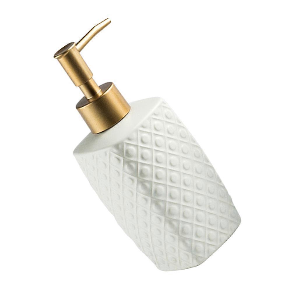 Simple Ceramic Shampoo Pump Bottle for Home Use 2Pcs Included