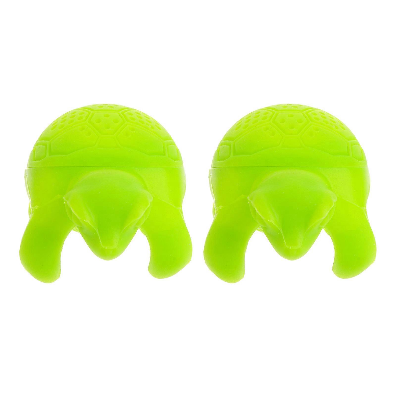 Green Silicone Animal Turtle Tea Infuser Loose Leaf Tea Filter 6Pcs
