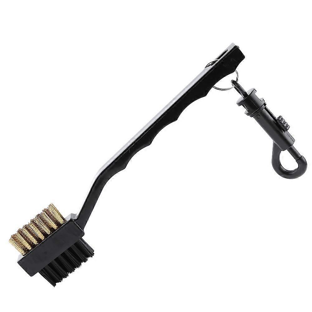 Double Headed Brass & PP Golf Brush Groove Ball Cleaner Cleaning Tool Kit