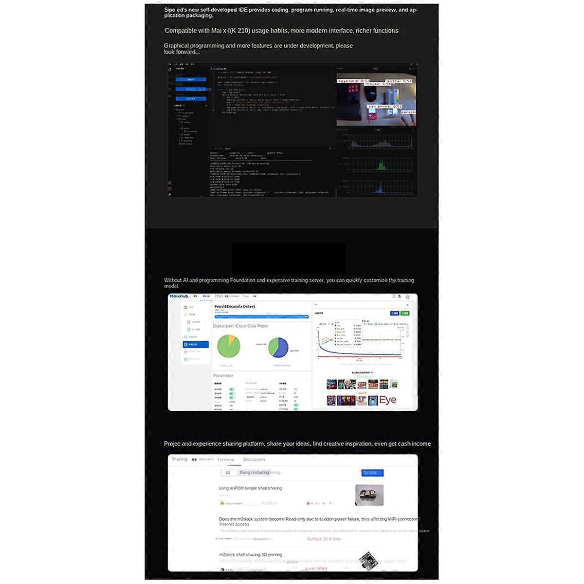 Scheda di sviluppo MaixCAM NPU RISCV AI Visual Audio Porta seriale WIFI6