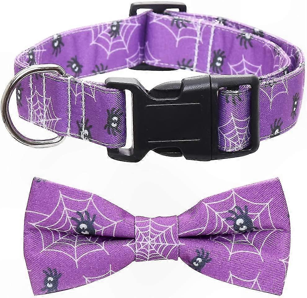 5 Pack Adjustable Dog Collars with Removable Cute Bow Ties for Pets