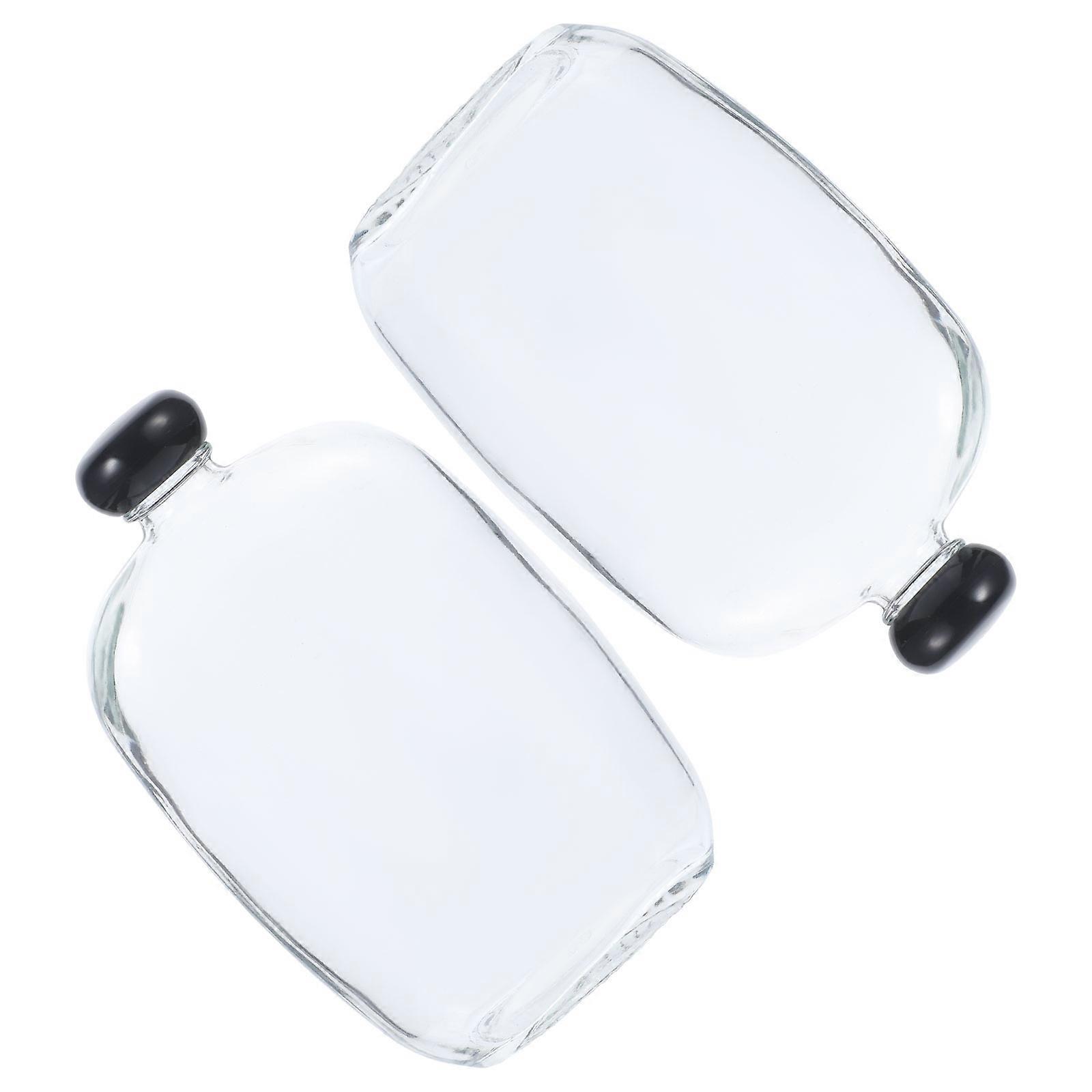 Multi Functional Glass Bottle for Storage 6Pcs Transparent Glass Bottles