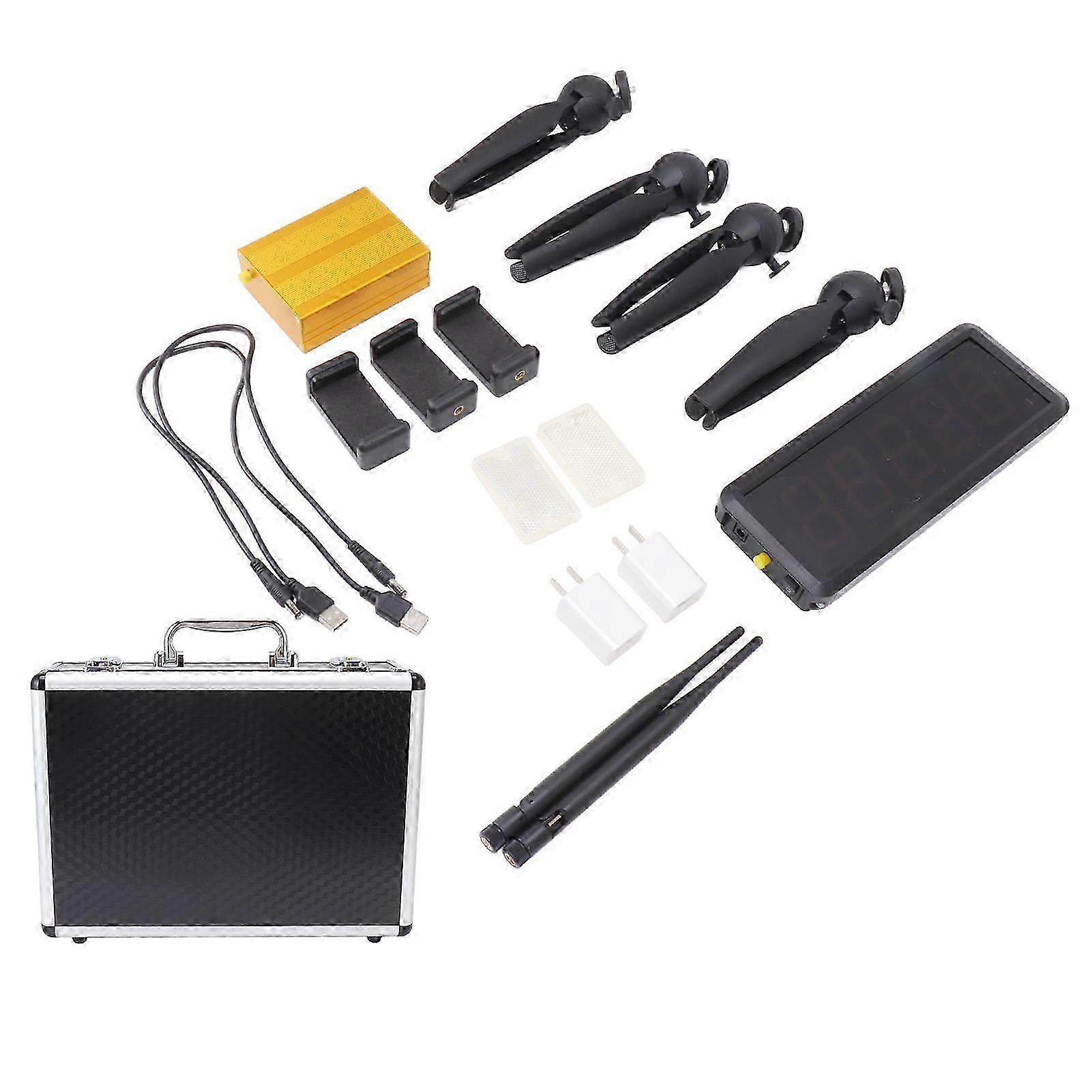 Wireless Digital Timer Sprint Racing Stopwatch for Electronic Bike Speed Training Skating 100240V US Plug