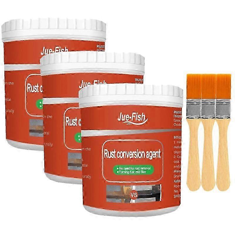 Multi-purpose Metal Rust Remover Water-based Conversion Agent Primer Metal Anti-rust Rayhong Rust Car 3pcs