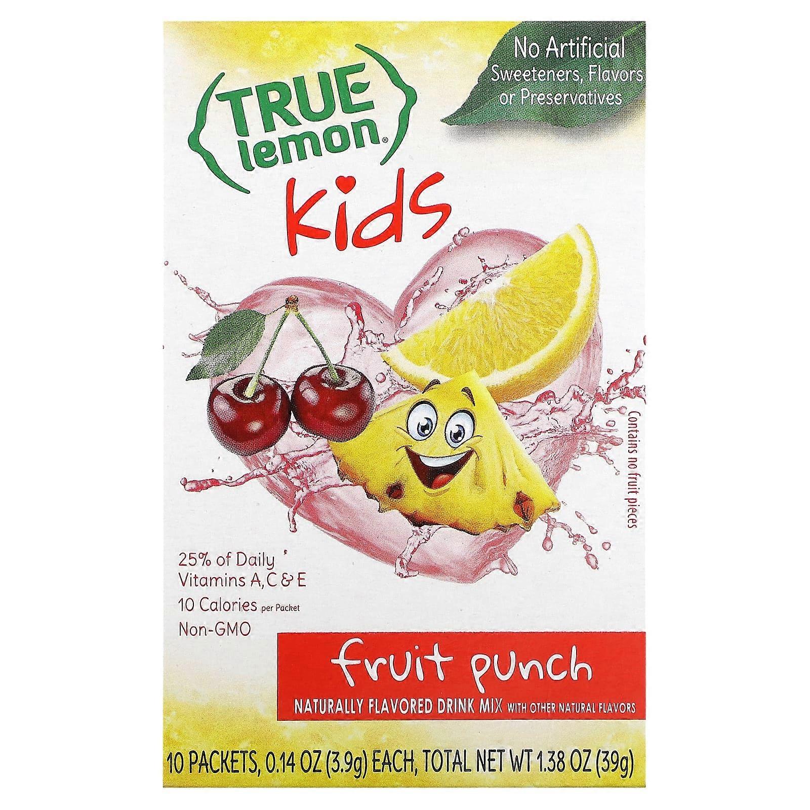 True Lemon, Kids Drink Mix, Fruit Punch, 10 Packets 0.14 oz (3.9 g) Each