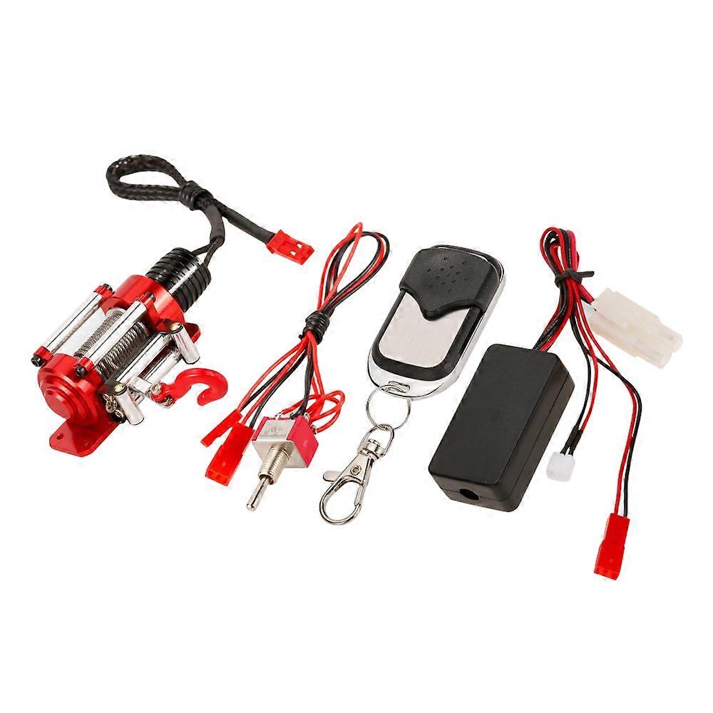Metal Winch 1/10 Crawler Winch Wireless Remote Controller Receiver