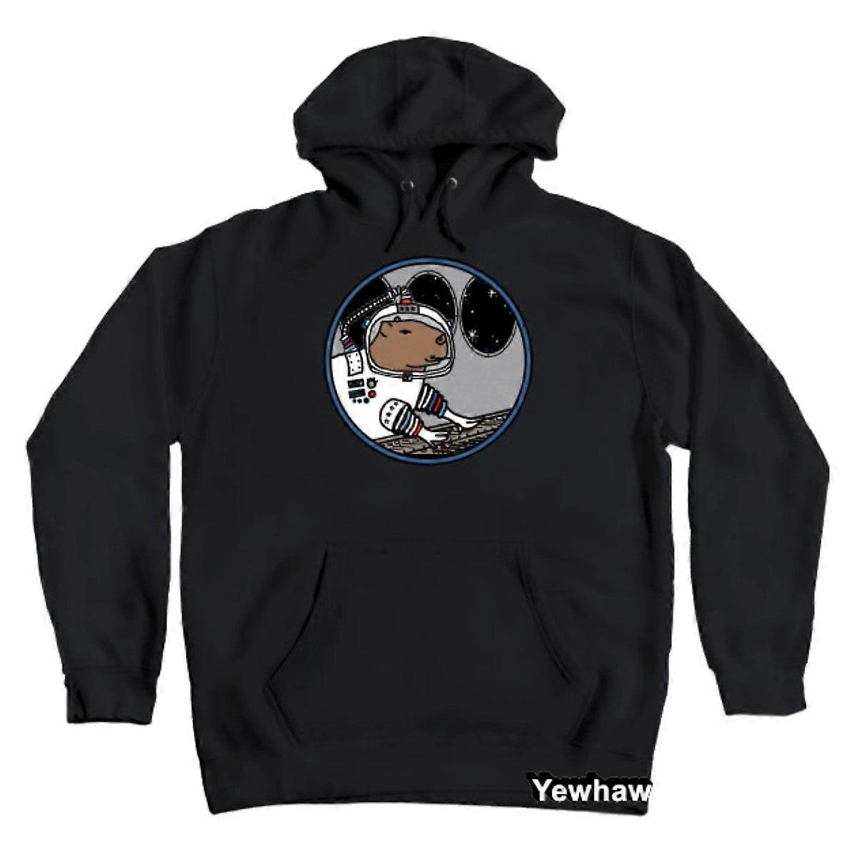 Space Capybara In Spaceship Hoodie