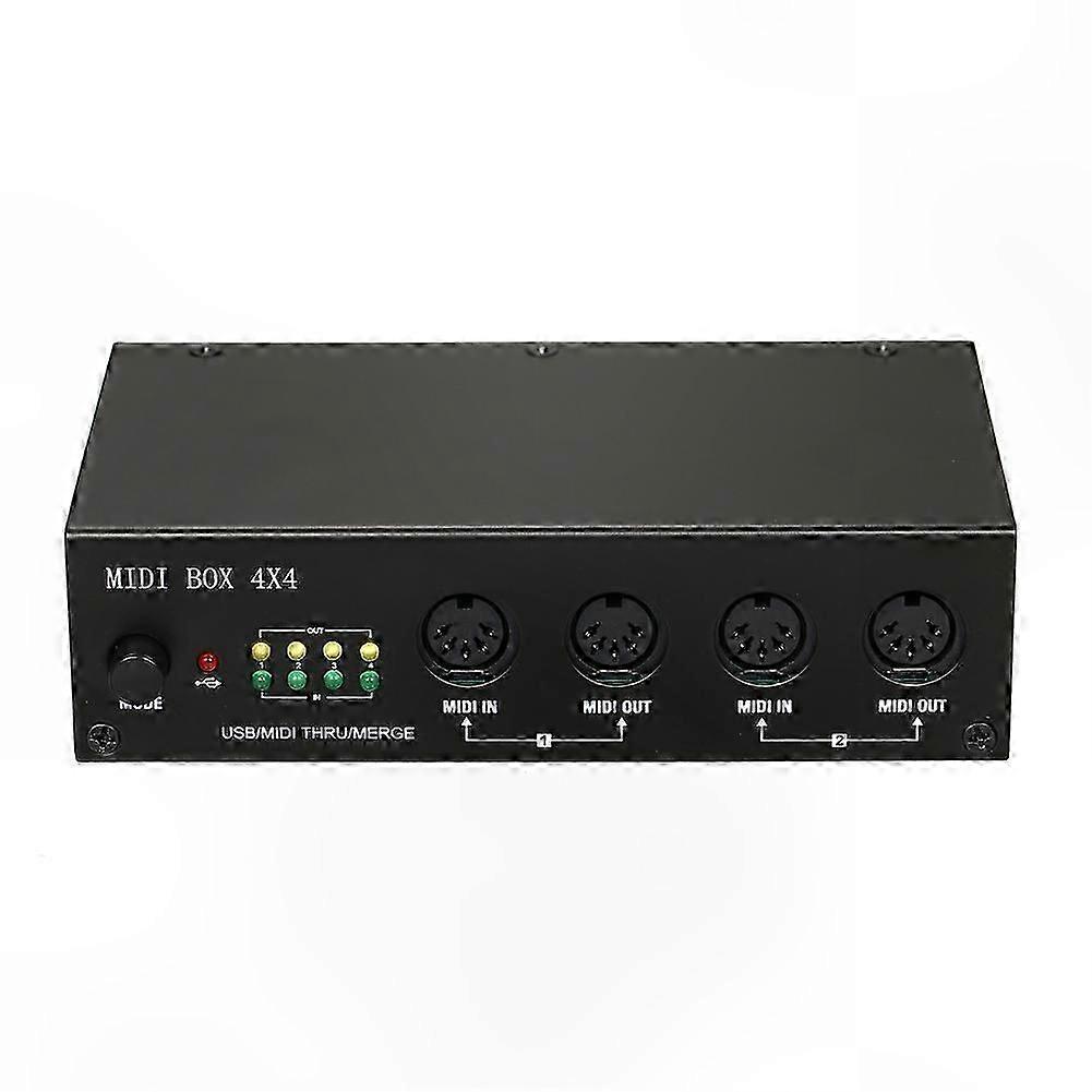 4x4 USB MIDI Interface with 64 Channels and 4 Inputs/Outputs