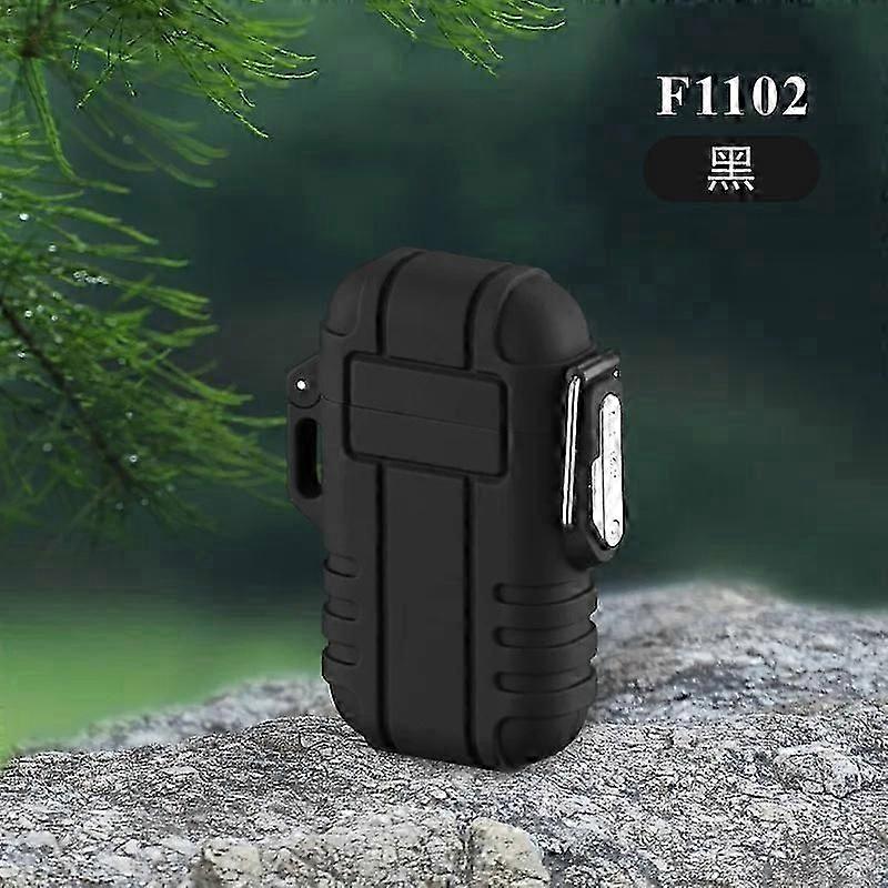 Long-term sealed waterproof and windproof camping direct charging convenient lighter (without gas)
