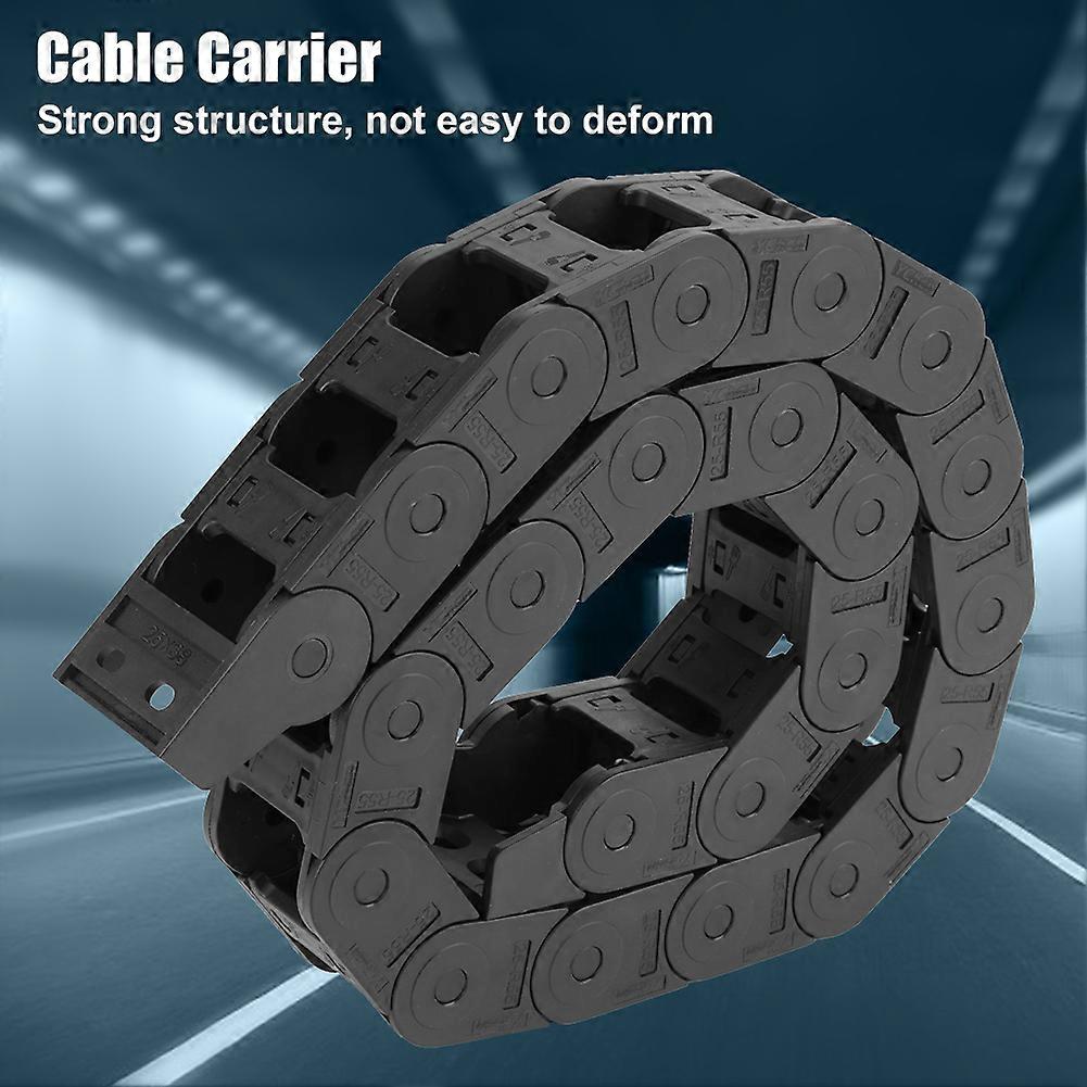 100cm 25 x 38mm Nylon Open Both Side Wire Carrier Drag Chain Engraving Machine Accessory