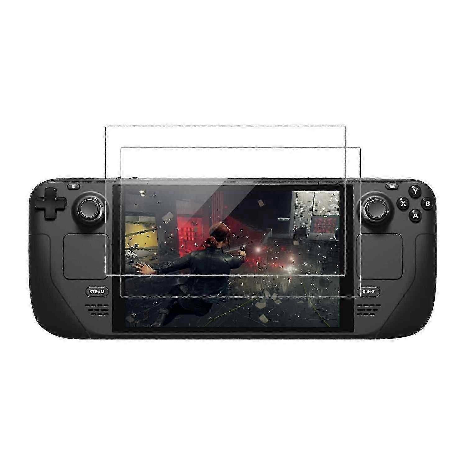2 Pcs Tempered Glass Screen Protector for Steam Deck Game Console