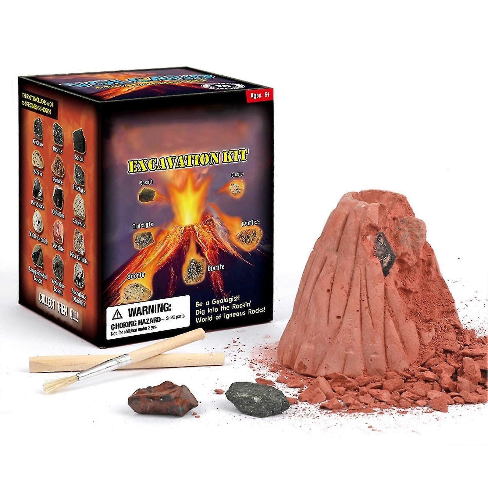 Graven Toy Kit, Gemstone Dig Volcano Kit, Gem Mining Tool, Crystal Mining Kit, Diy Edelstenen Crystal Dig Kit Ontdek