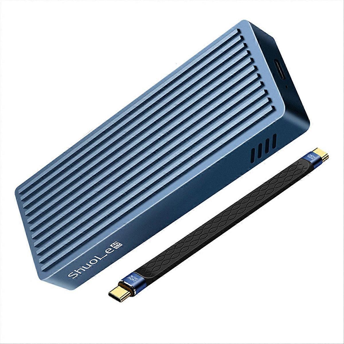 40Gbps USB 4.0 M.2 NVME SSD Enclosure for 3/4 USB-C External Drive Case Compatible with 2280/60/42/3