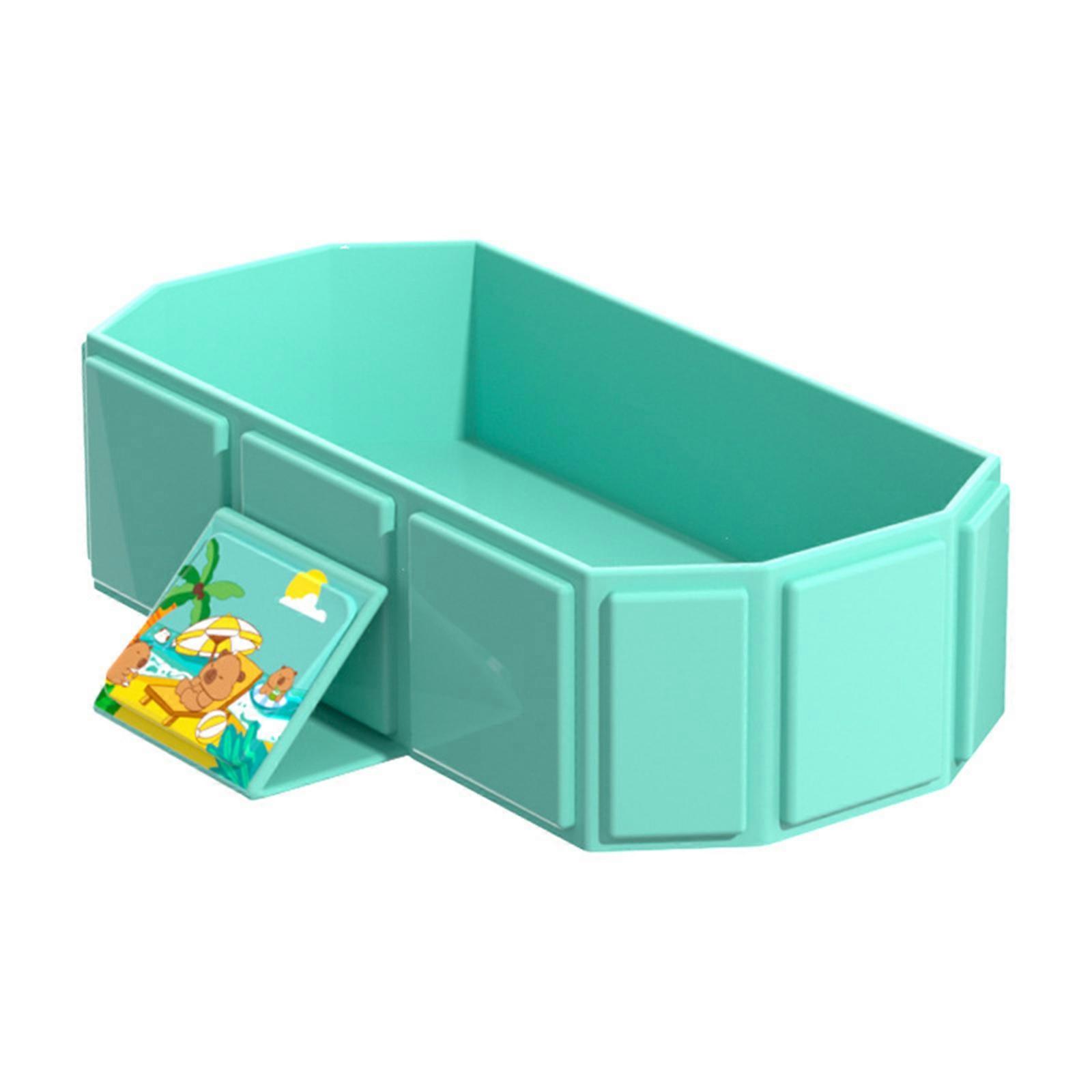 Foldable Infant Bath Tub Feature Temperature Resistant PVC Compact Storage Bathing Solution for Small Bathrooms Trip Multicolor