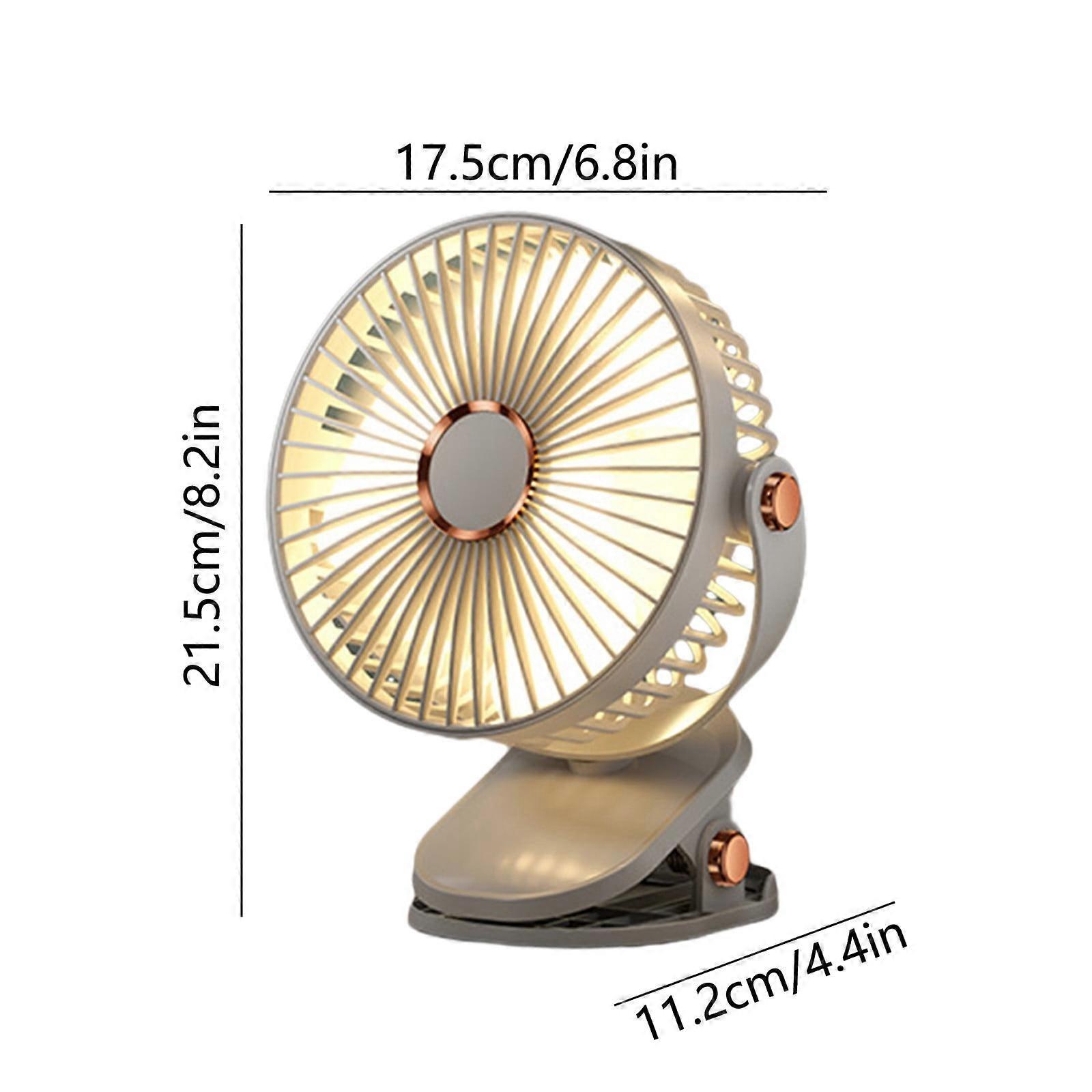 Super Strong Wind Power Adjustable In Five Gears Clip-on Clamped Placed On The Desk Hanged Three-way Electric Fan Ultra-quiet