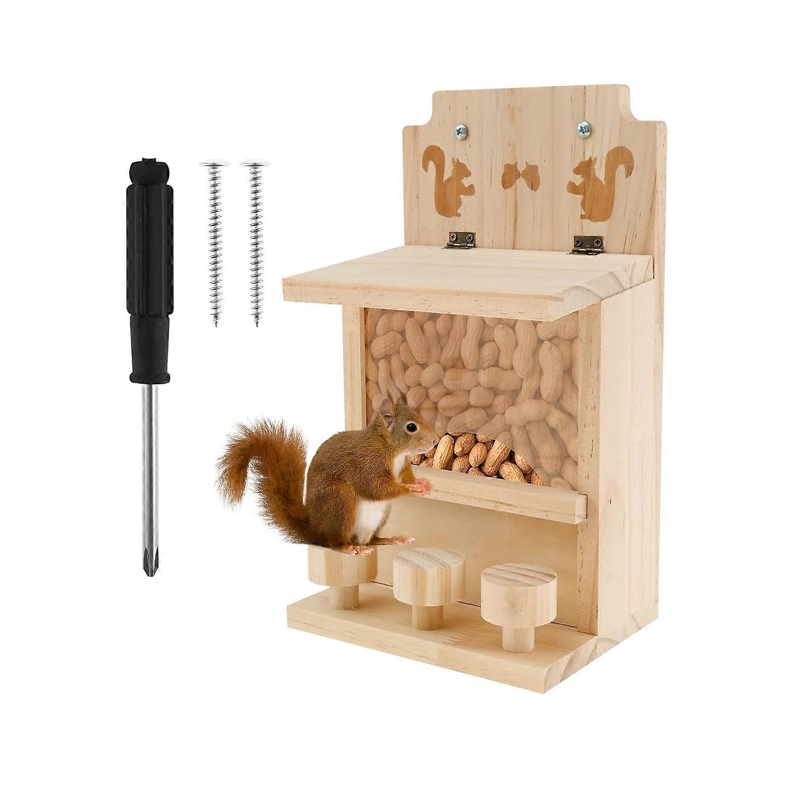 Wildlife Feeder Station Upgraded Reinforced Joints And Easy Access Lid For Backyard Enthusiasts Multicolor
