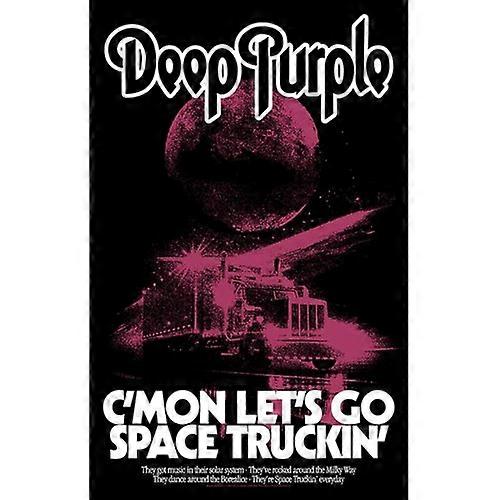 Deep Purple Space Truckin Textile Poster
