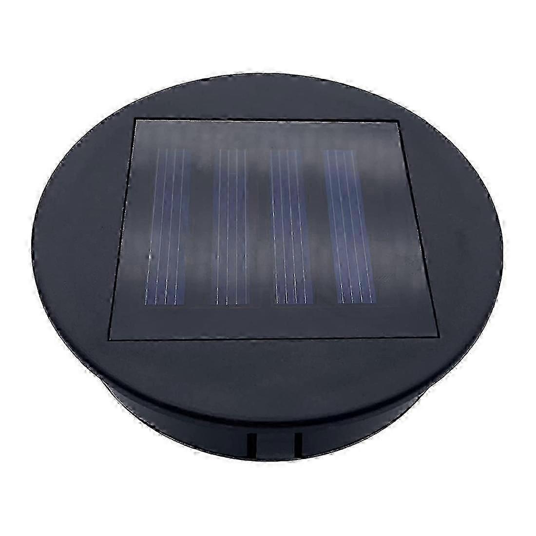 Solar Powered Round Lantern Tops Waterproof 2-Pack for Yard