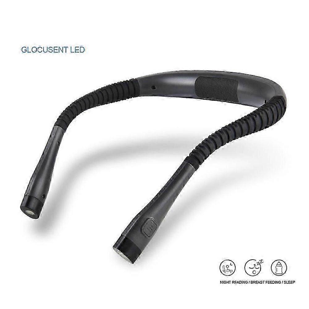 USB Rechargeable LED Neck Reading Light with 3 Colour Options, Perfect for Bedtime Reading