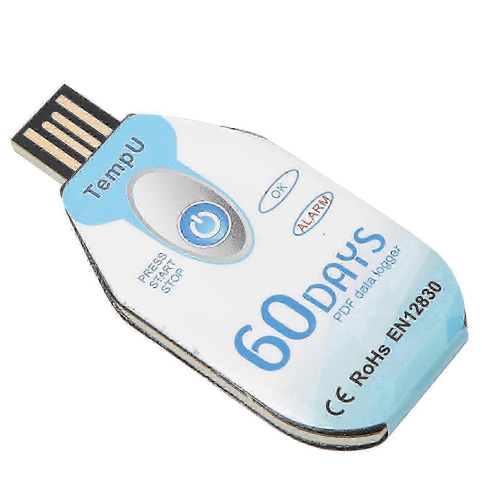 Single Use Temperature Data Logger with USB Port - 10000 Points PDF Report