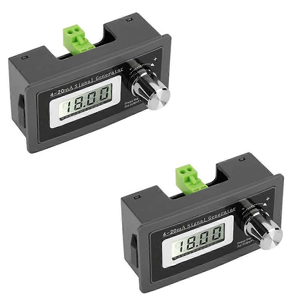 2Pack 4-20MA Current Loop Signal Generator 0.01 Precision Two-Wire PLC Instrument