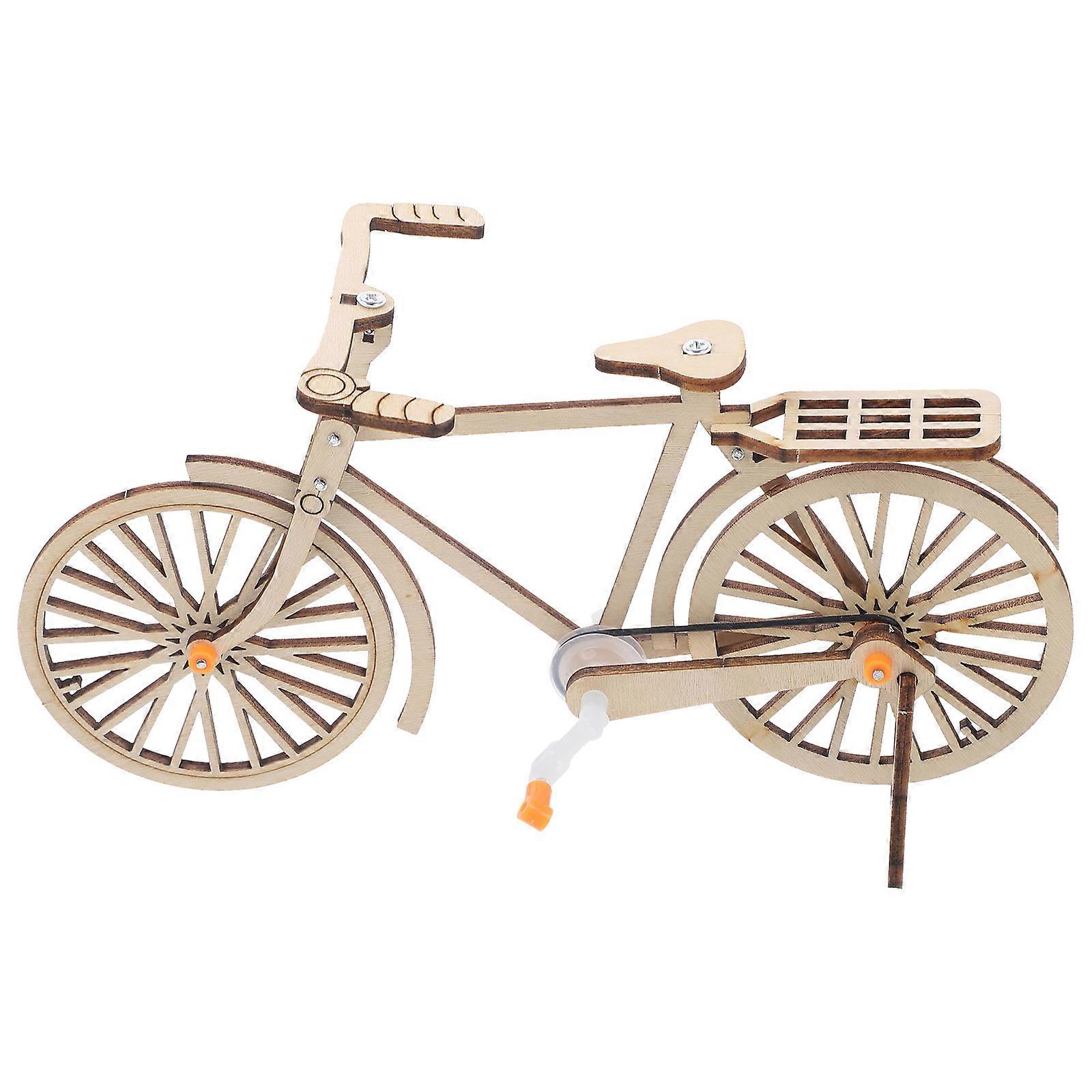 Mechanical Bicycle Belt Drive Small Bike Model for DIY Physics Study