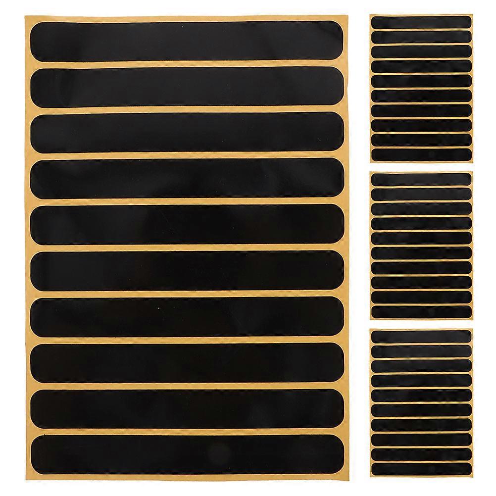 Reflective Stickers for Night Visibility 4Pcs Black Plastic Material