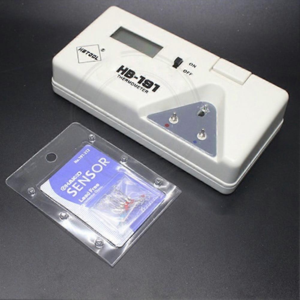 191 Temperature Tester LCD digital display Soldering Iron Tip Thermometer + Line