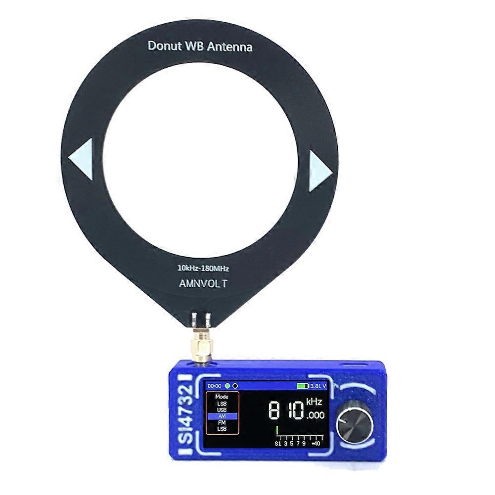 Upgraded 0.5-108 MHz Version of Mini SI4732 Full-Band DSP Radio,Receiver,Pocket Radio, Supports FM AM and SSB Mode Blue