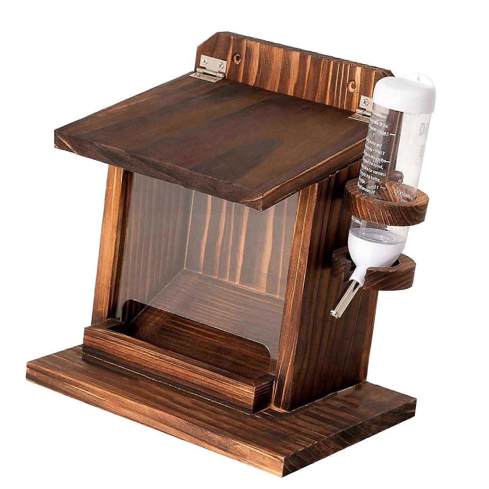 Durability Weather Resistant Squirrels Feeding House For Backyard Garden With Easy Installation Design Multicolor