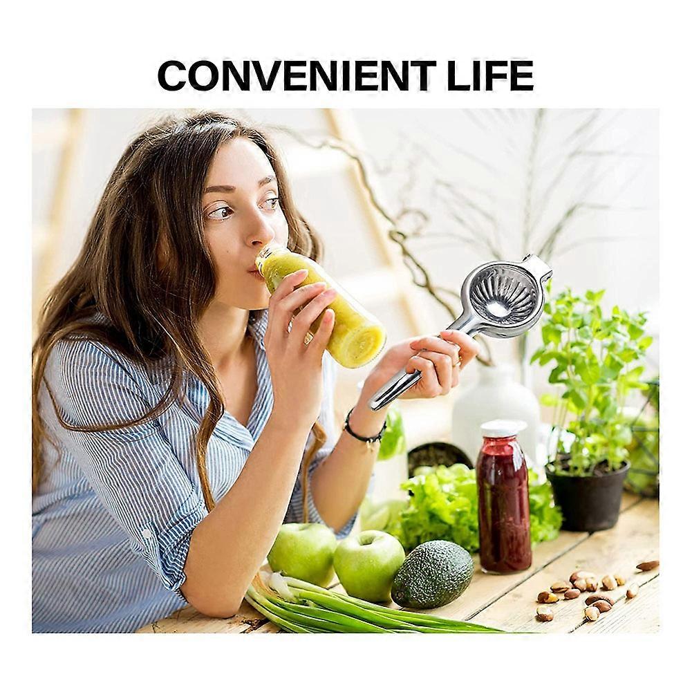 Lemon Squeezer, - Stainless Steel Extra Large Manual Lemon Juicer Squeezer with Solid Metal