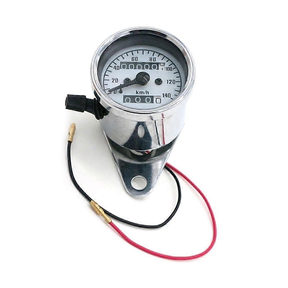 Digital Motorcycle Speedometer and Odometer with Accurate Tracking, Easy Install, Silver