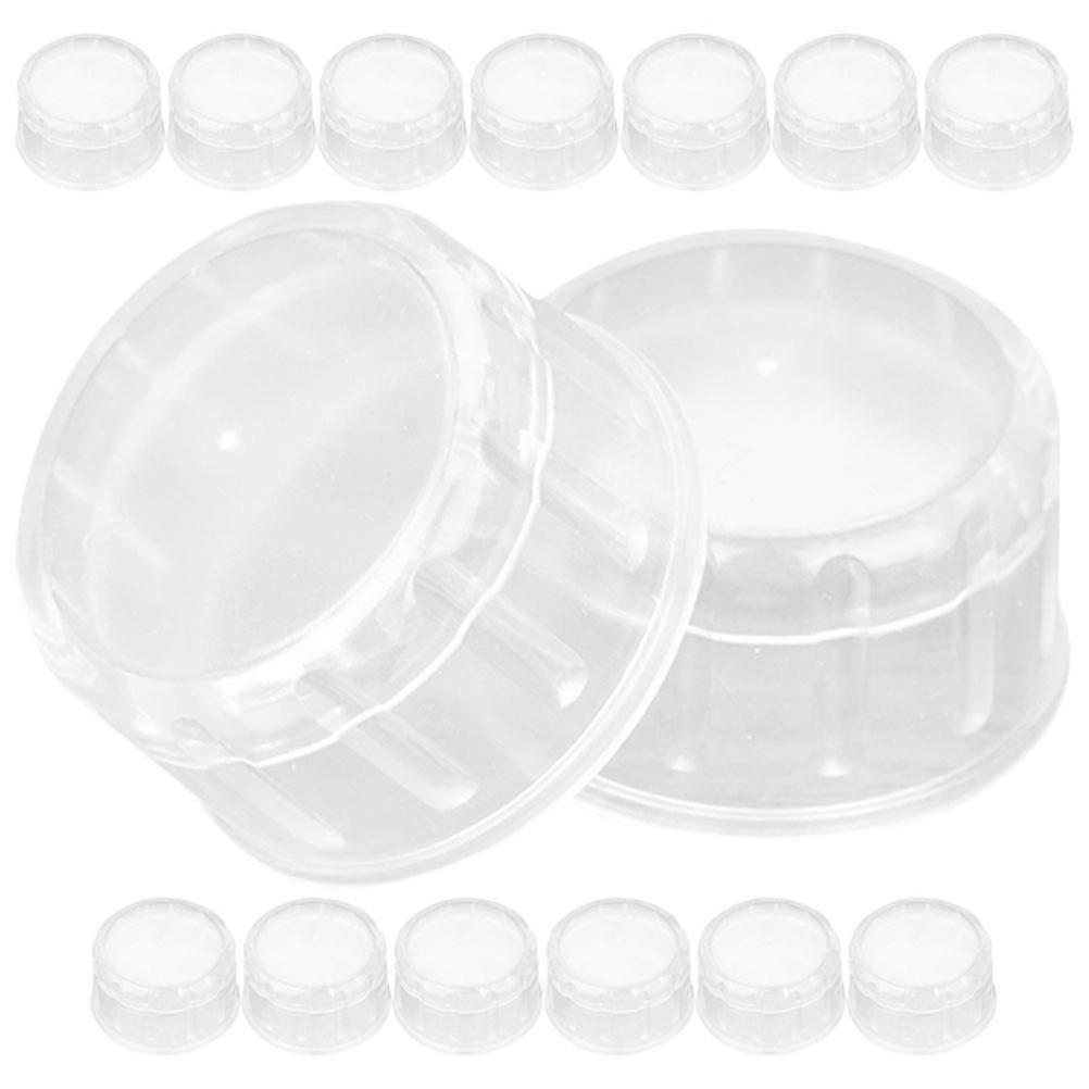 Transparent Splash Guard Shaker Cup Lid for Milk Tea Preparation 15Pcs