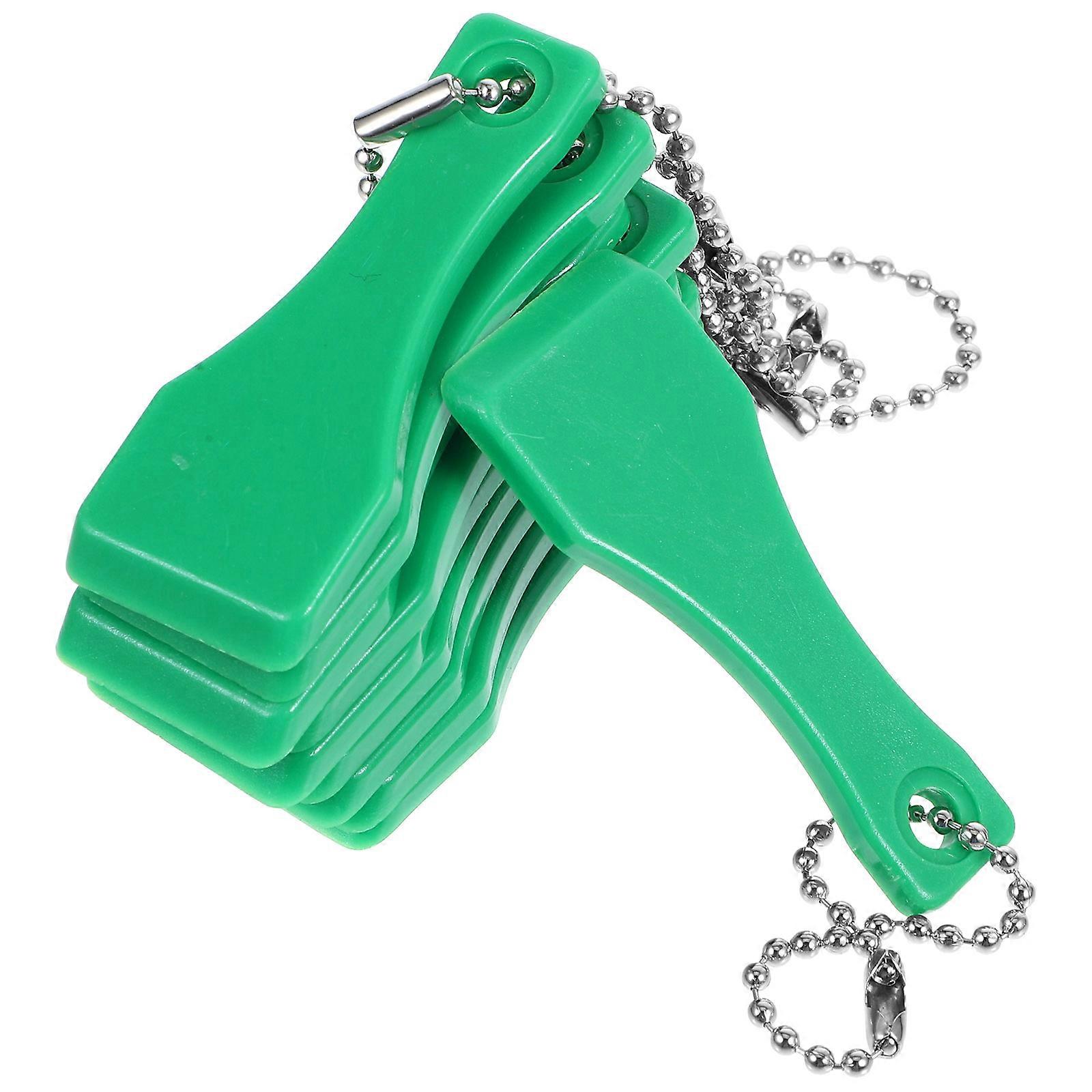 Scratch Ticket Scratcher Plastic Tools for Ticket Removal 10Pcs Green