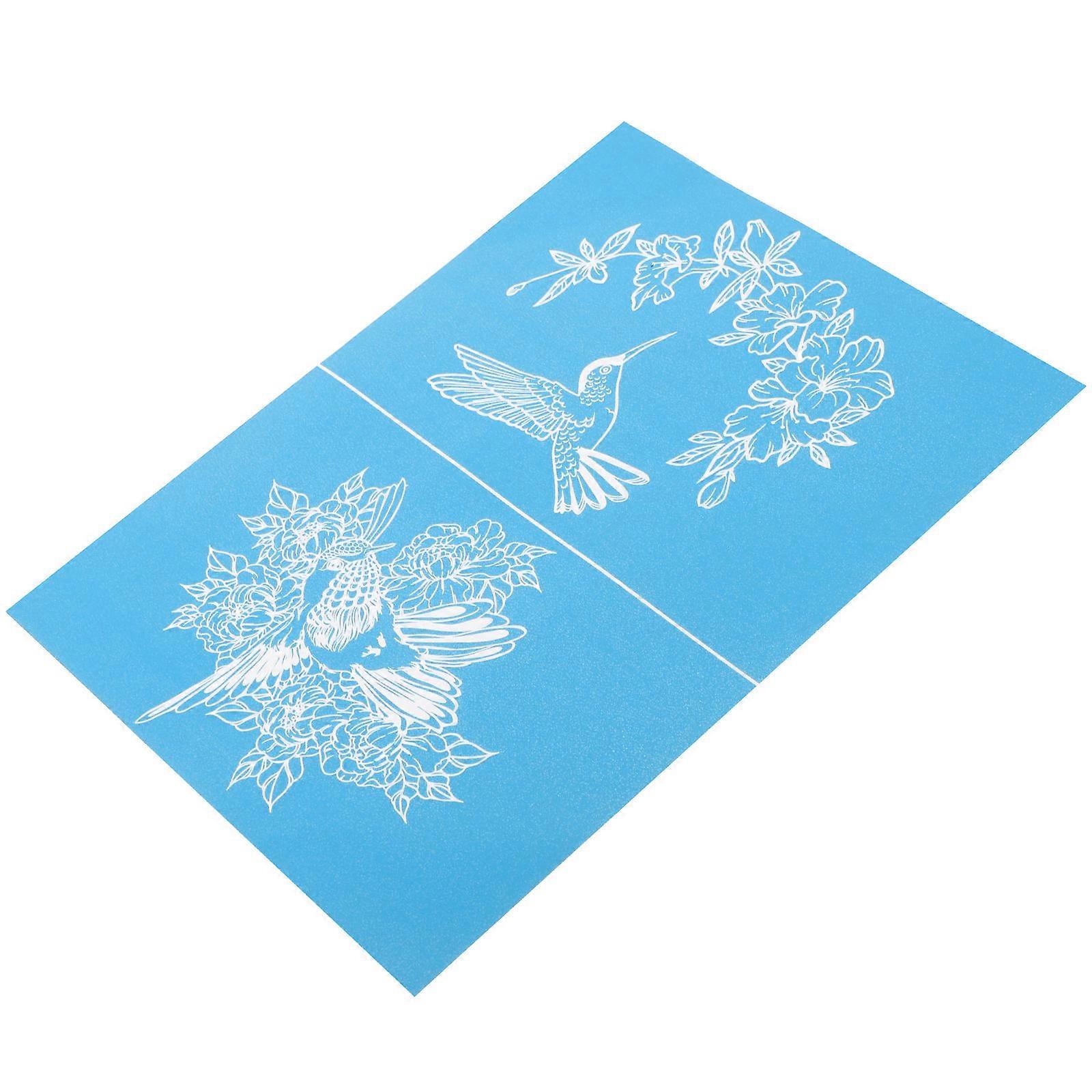 Washable Mesh Screen Stencil 3Set For Children Suitable For Handmade Art Measuring 27.80X21.50X0.10Cm With Rectangular Shape