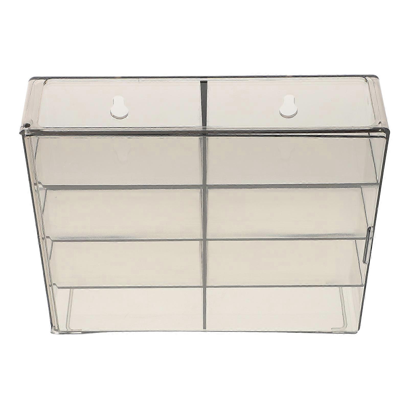 Toy Car Display Case for Storage Plastic Organizer with 8 Slots