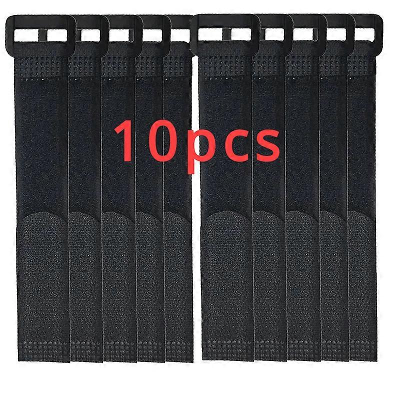 10Pcs Hook and Loop Fastening Cable Strap Reusable Nylon Organizer Adjustable Fastener Securing Cable Straps Cord Management