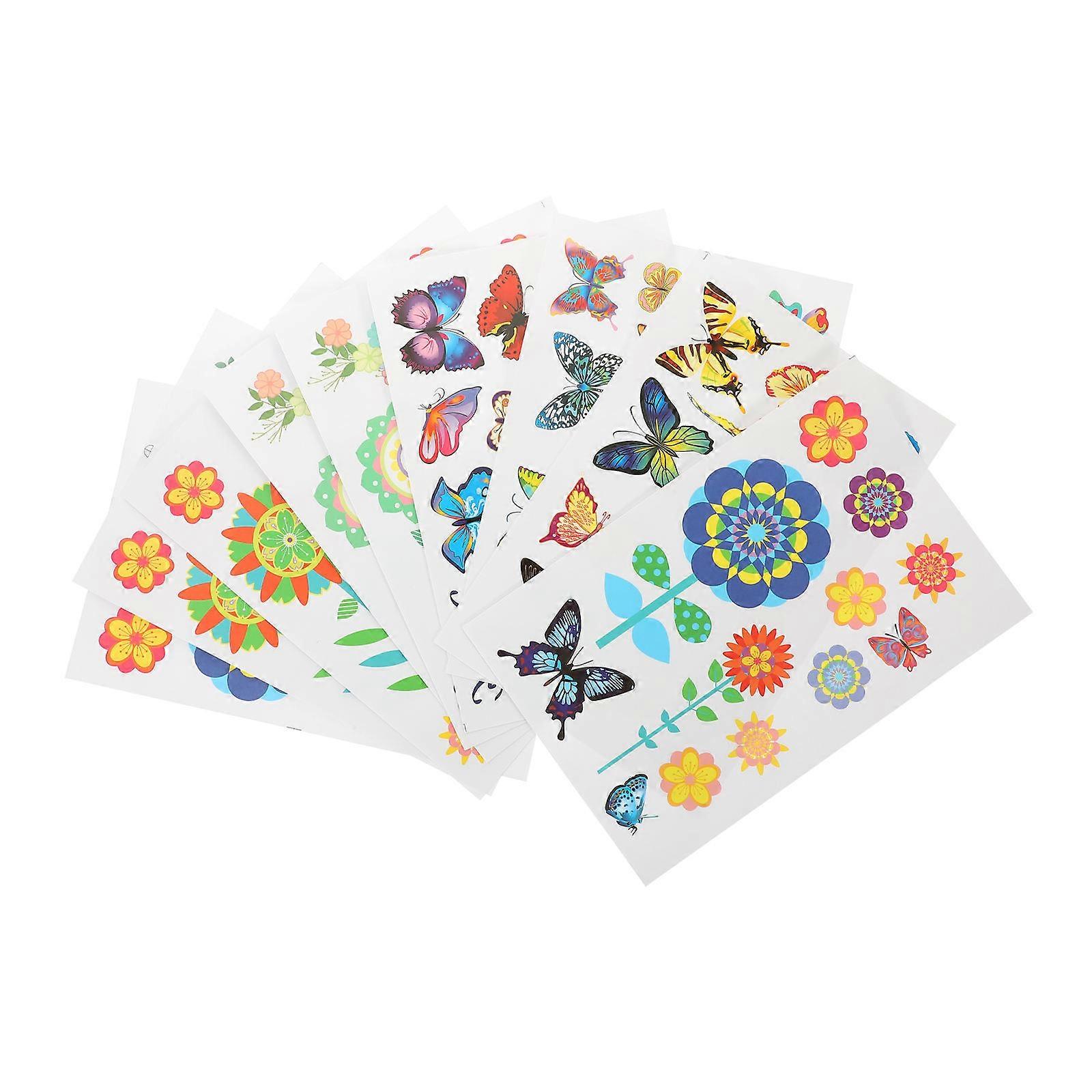 Spring Wall Decals Floral Wall Stickers for Decor 36 Sheets