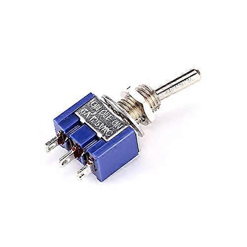 100PCS 3 Pin ONOffON DPDT Toggle Switch 125V 6A Mini for Electronics Projects Bulk