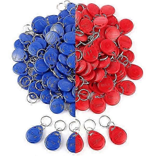 100 Pcs 125 Khz Proximity Id Card Rfid Key Fob Access Control Key For Door Opening Control System