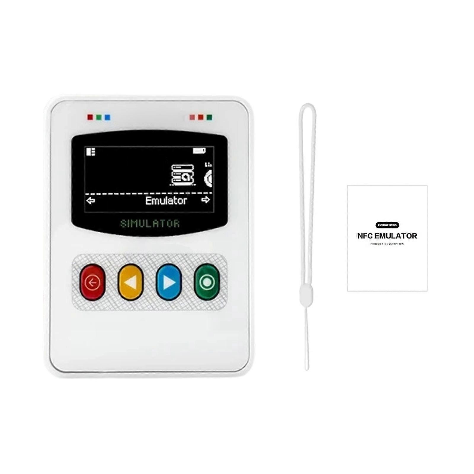 Universal Game Adapter Emulator Tool Suitable for 3DS Featuring LED Screen Displaying Status and Emulation Functionality  White