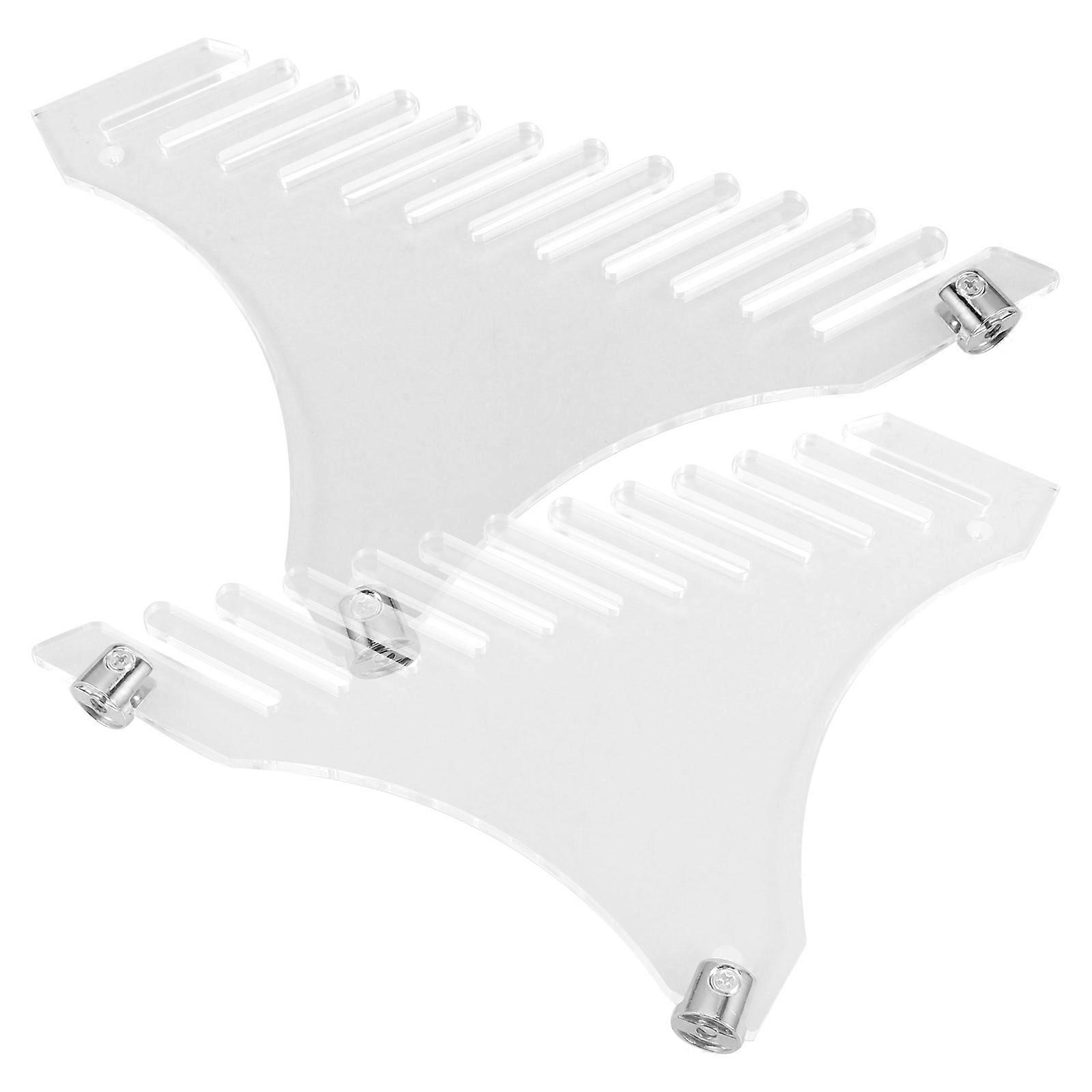 Vinyl Record Wall Shelf Acrylic Holder for 1Pair Clear Display