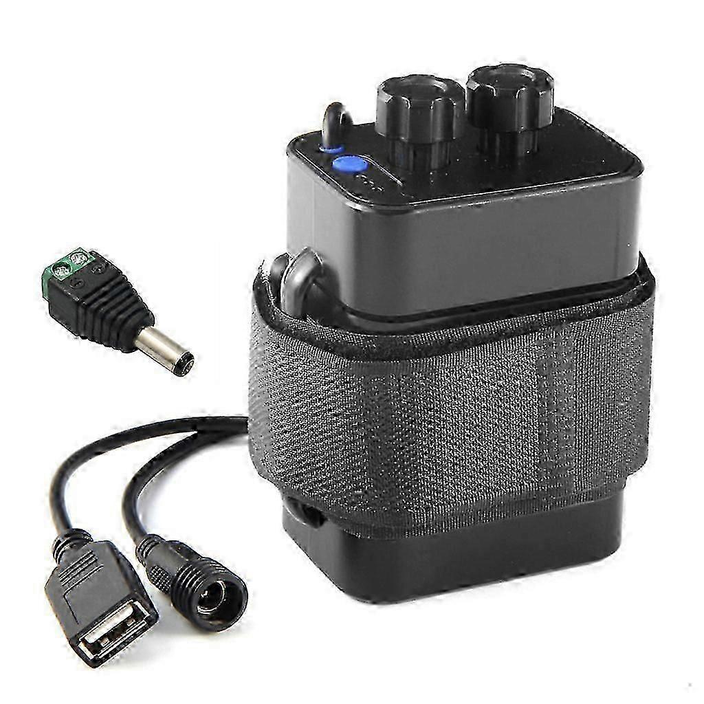 12V Waterproof Battery for Case Box with USB Interface Support 6x 18650 Battery