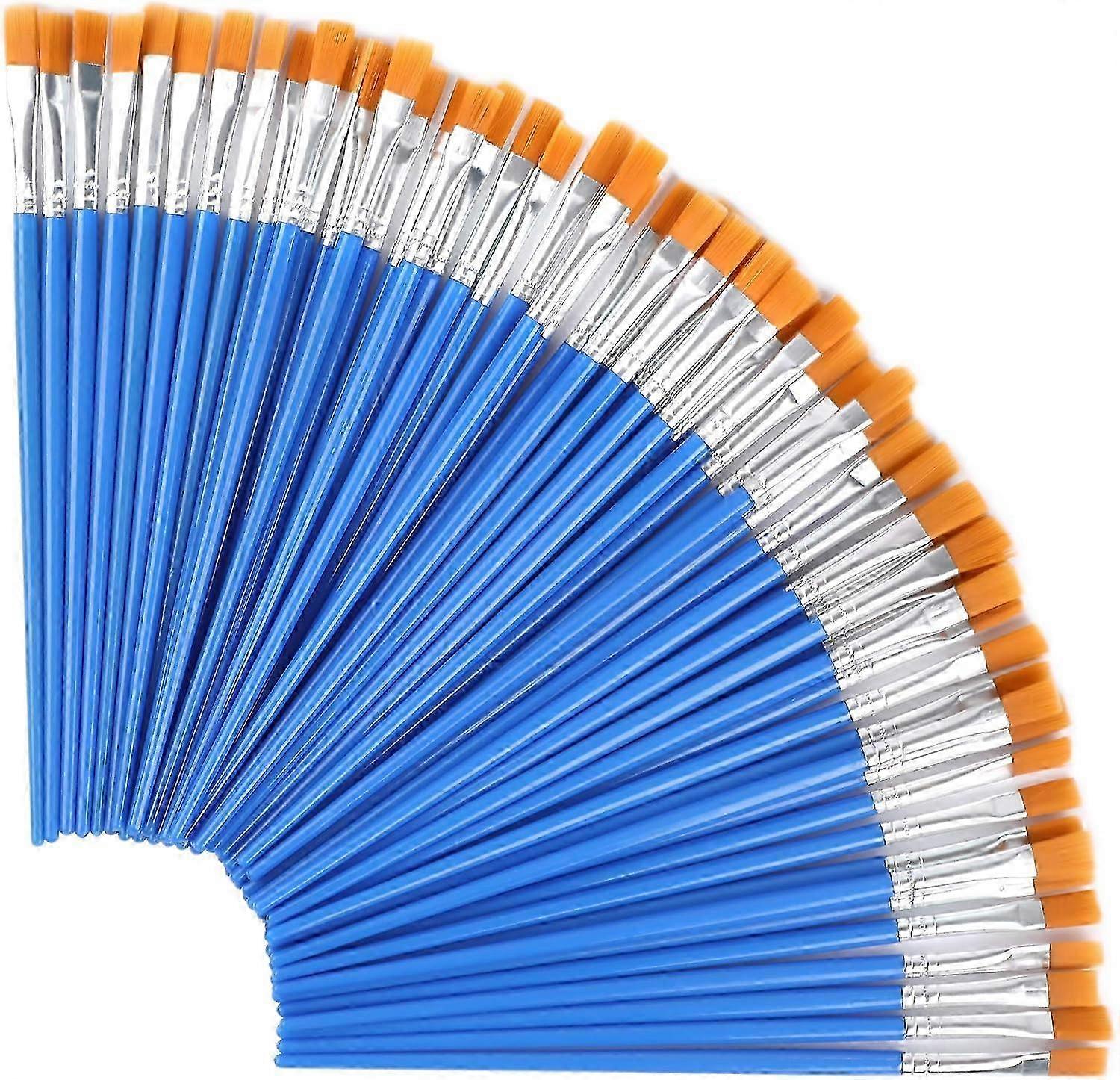 2026 Short Handle Easy Control Craft Brushes, Solid Construction Ensures Durability, Nylon Good Quality for Smooth Color Application, Basic Paintbrush